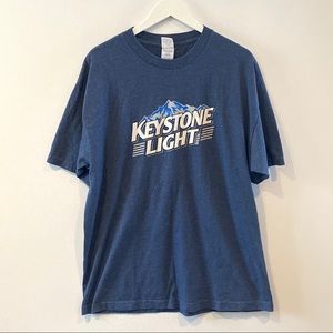 Vintagwe Keystone Light Heather Tee Shirt Beer